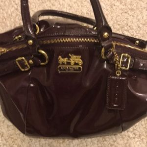 Burgundy coach purse!